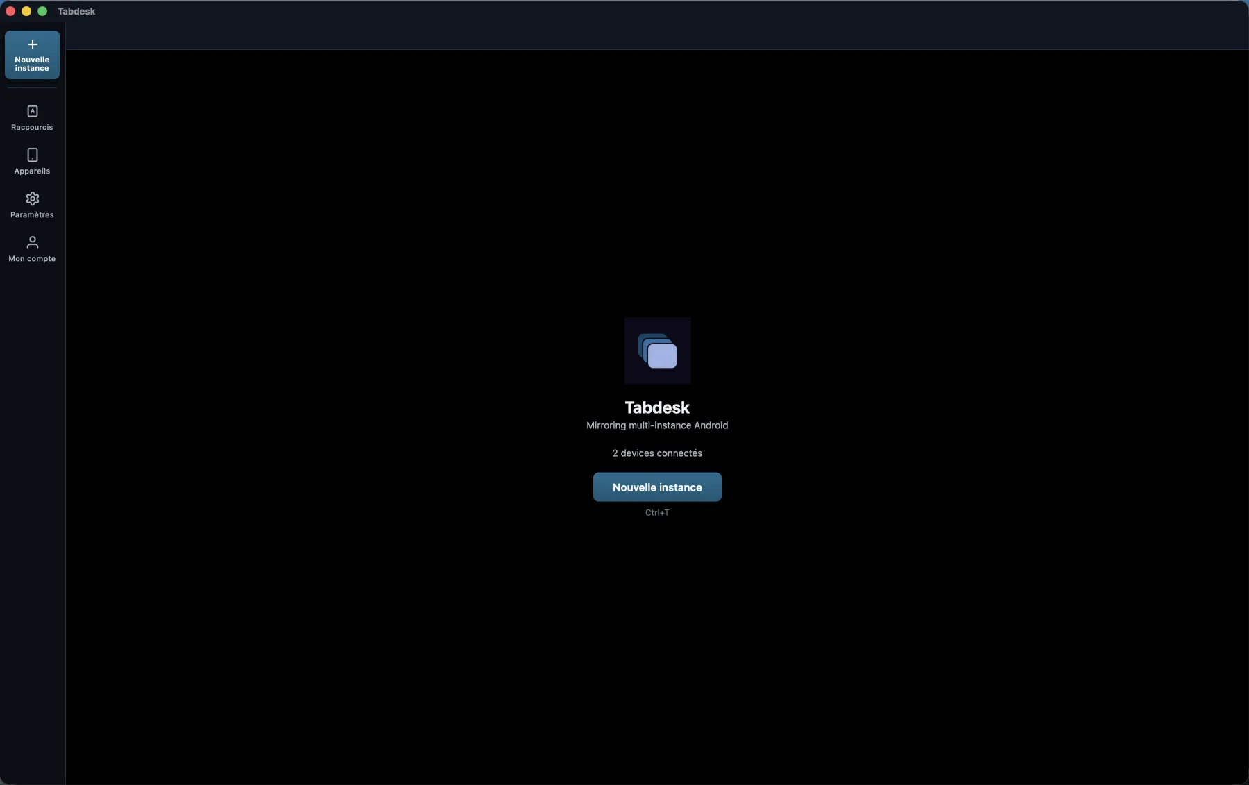 TabDesk showing multiple Android apps in parallel tabs on Mac